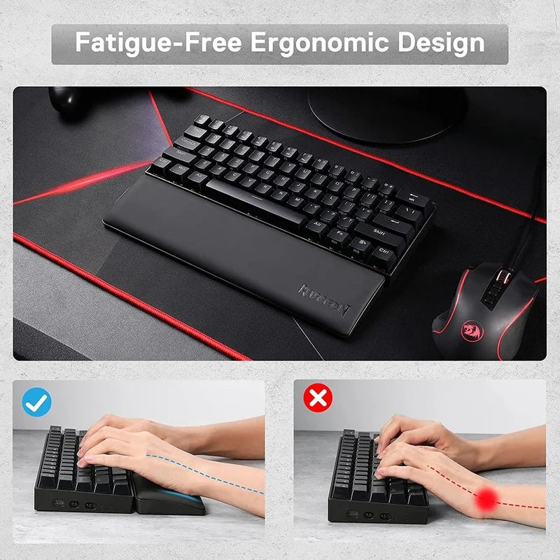 Redragon Gaming Keyboard Wrist Rest Pad, Ergonometric Soft