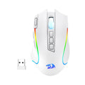 Redragon M612 PRO RGB 8000 DPI Wireless Gaming Mouse, White