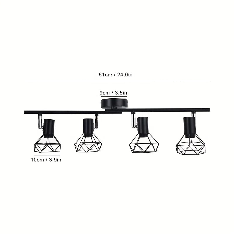 Ultra Thin Adjustable LED Deckenleuchte – Modernes Design für Wohnzimmer, Esszimmer & Büro